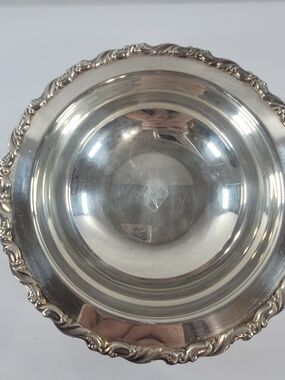Vintage Jostens Heirloom Silverplate Double Plated Serving Bowl
